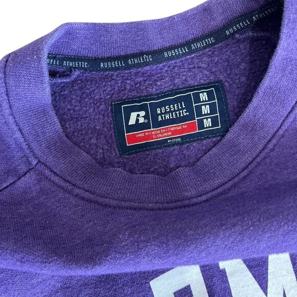 Clemson Tigers Purple Crewneck Sweatshirt by Russell Athletic, Size M - Picture 4 of 13